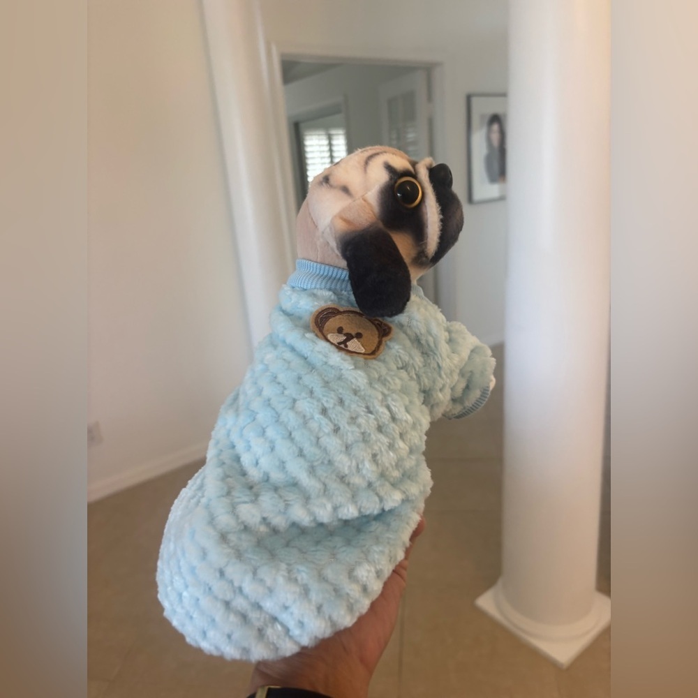 Blue Plush Dog Toy - Picture 6 of 7